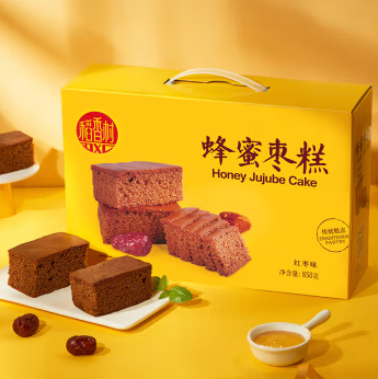 稻香村（DXC）DXC 早餐點(diǎn)心 休閑零食 整箱面包 蜂蜜棗糕850g